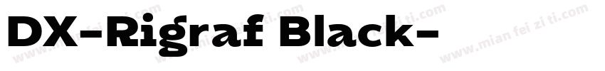 DX-Rigraf Black字体转换